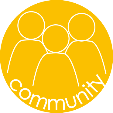 The logo to show our core value of community. 