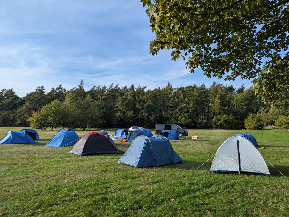 Tents in a field