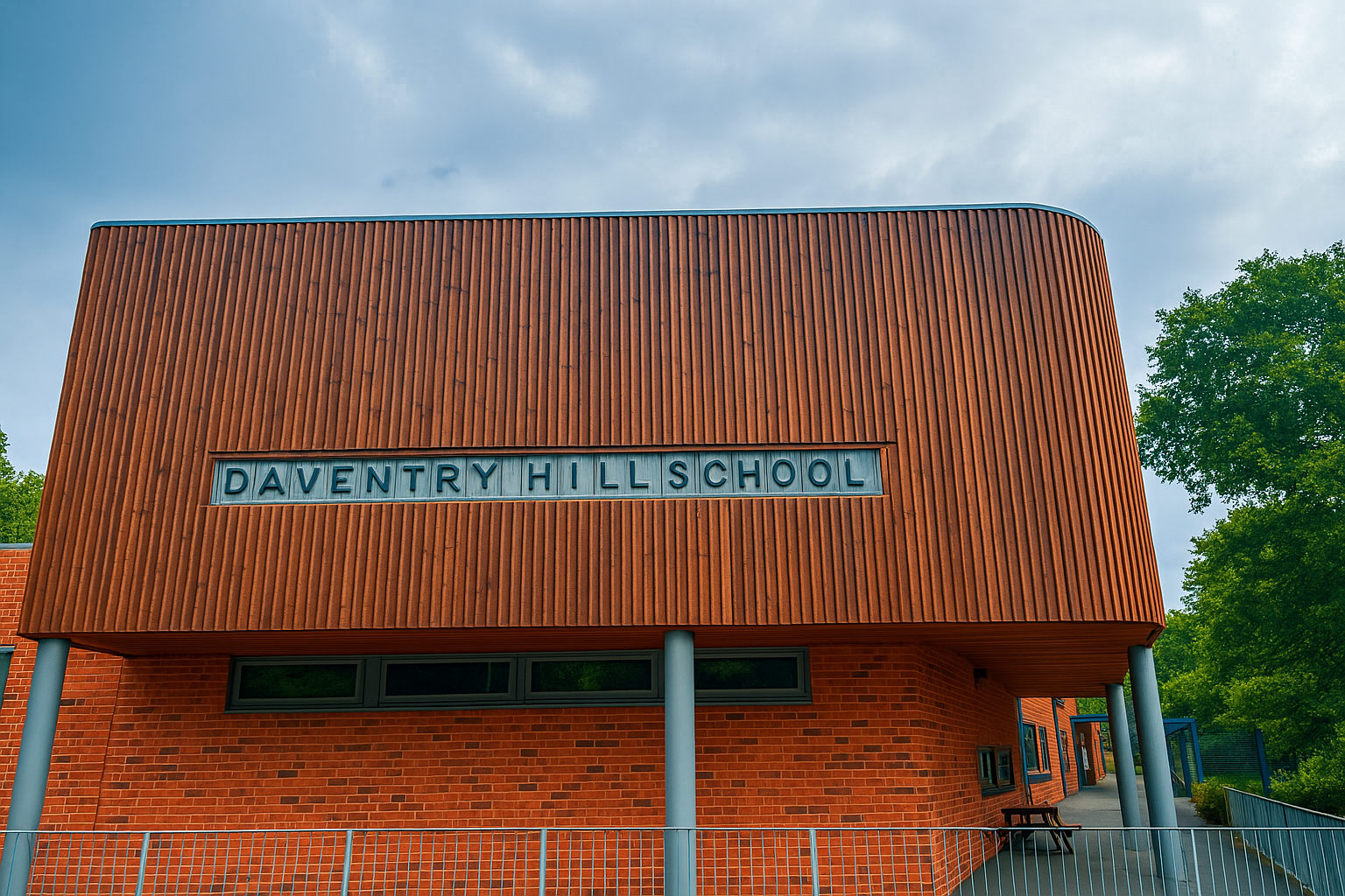 School Picture of the outside of Daventry Hill School